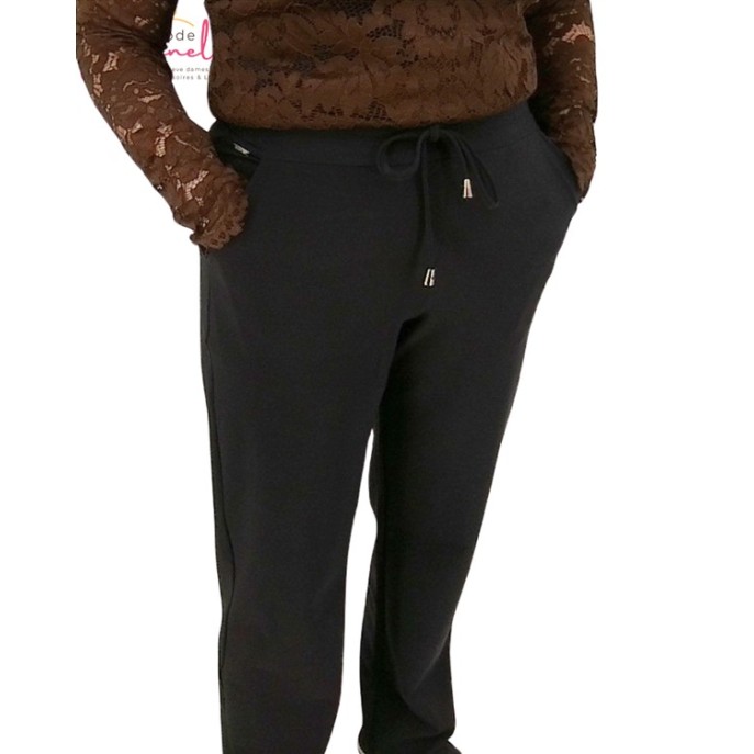 Mi Piace Broek bonded travel Zwart Mi Piace Broek bonded travel Zwart